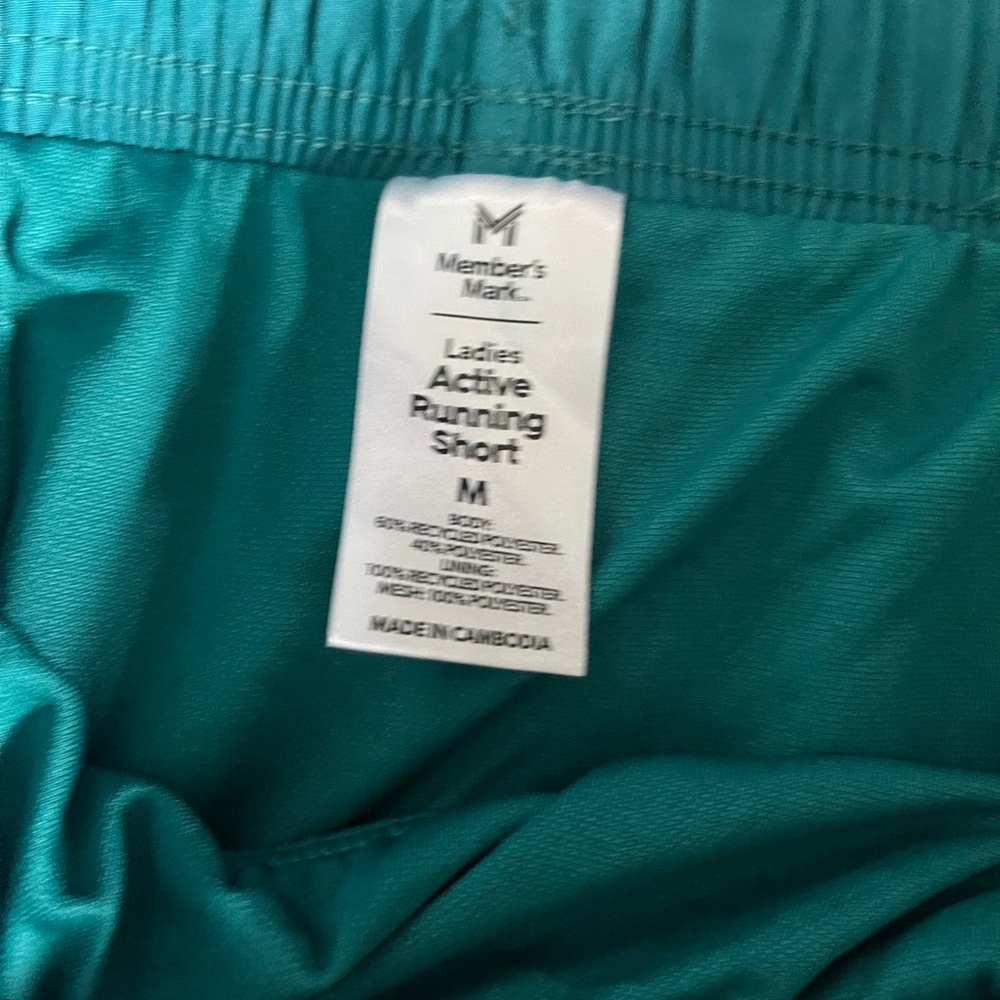 green running shorts